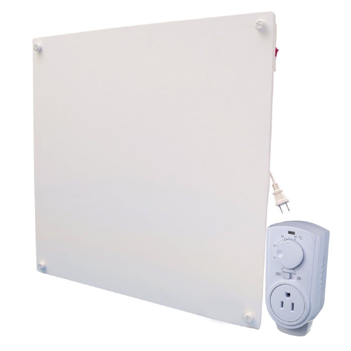 Amaze Heater Electric Heater with Plug-in Thermostat, 400W, White