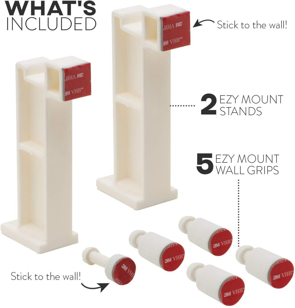 Amaze Heater Ezymount Drill-Less Mounting System, White
