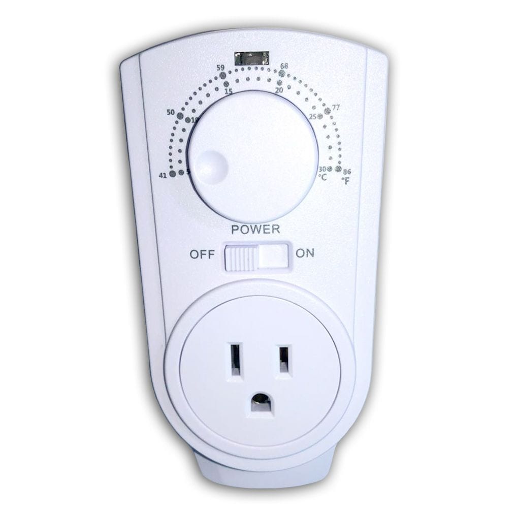 Amaze Heater Plug-in Thermostat for Portable Space Heater & AC, White