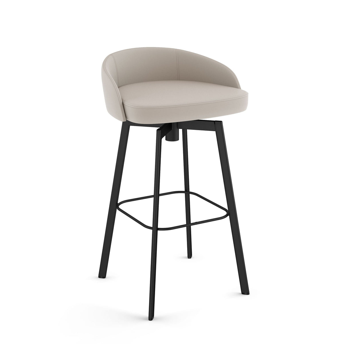 Amisco Cruz Welded Steel Bar Stool, 300-lb Capacity