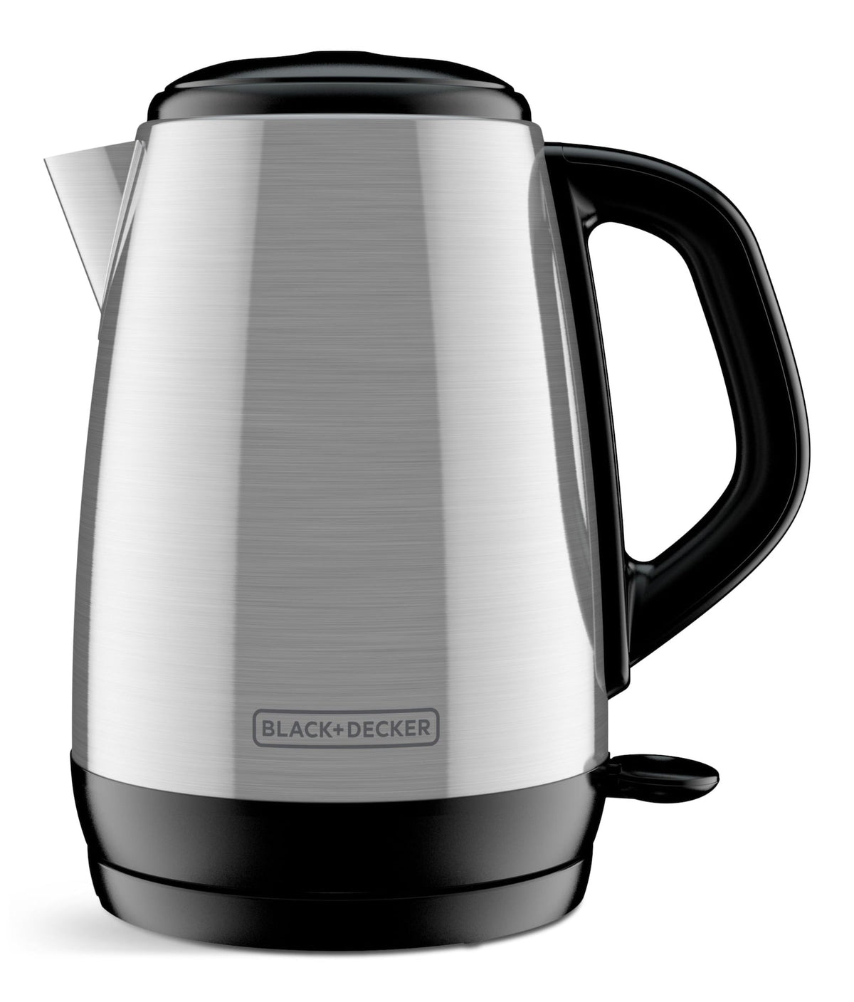 Black & Decker Cordless Electric Kettle with Auto Shut Off, Stainless Steel, 1.7L