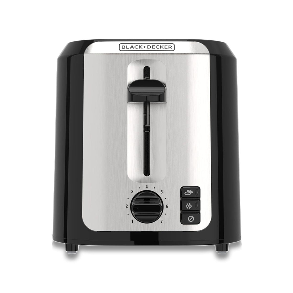 Black & Decker Extra Wide Slots Toaster with 7 Settings, 2-Slices