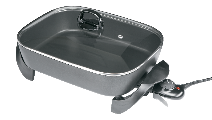 Black & Decker Family-Sized Non-Stick Electric Skillet, Black, 12x15-in