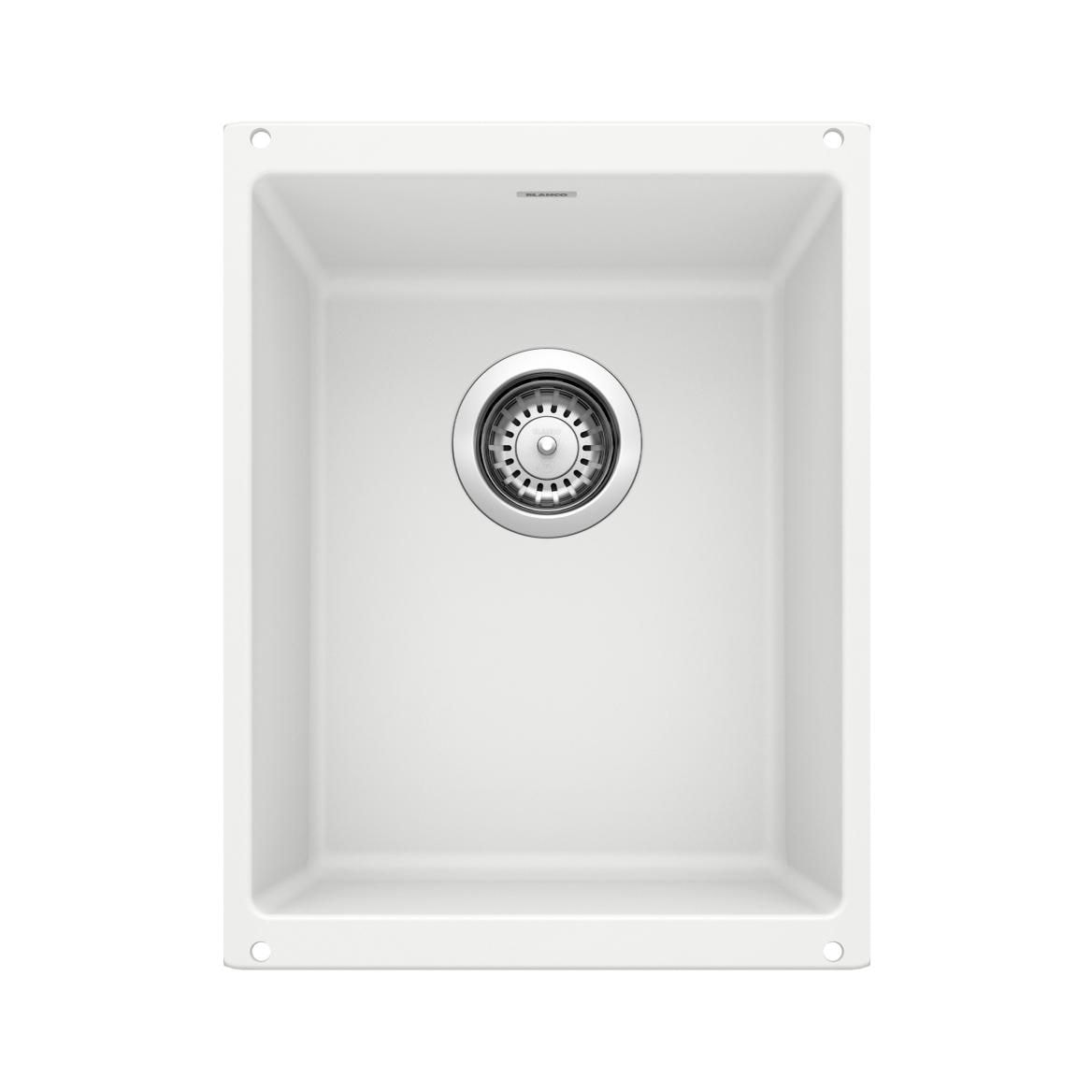 Blanco Precis SILGRANIT 13-in Undermount Bar Sink, White