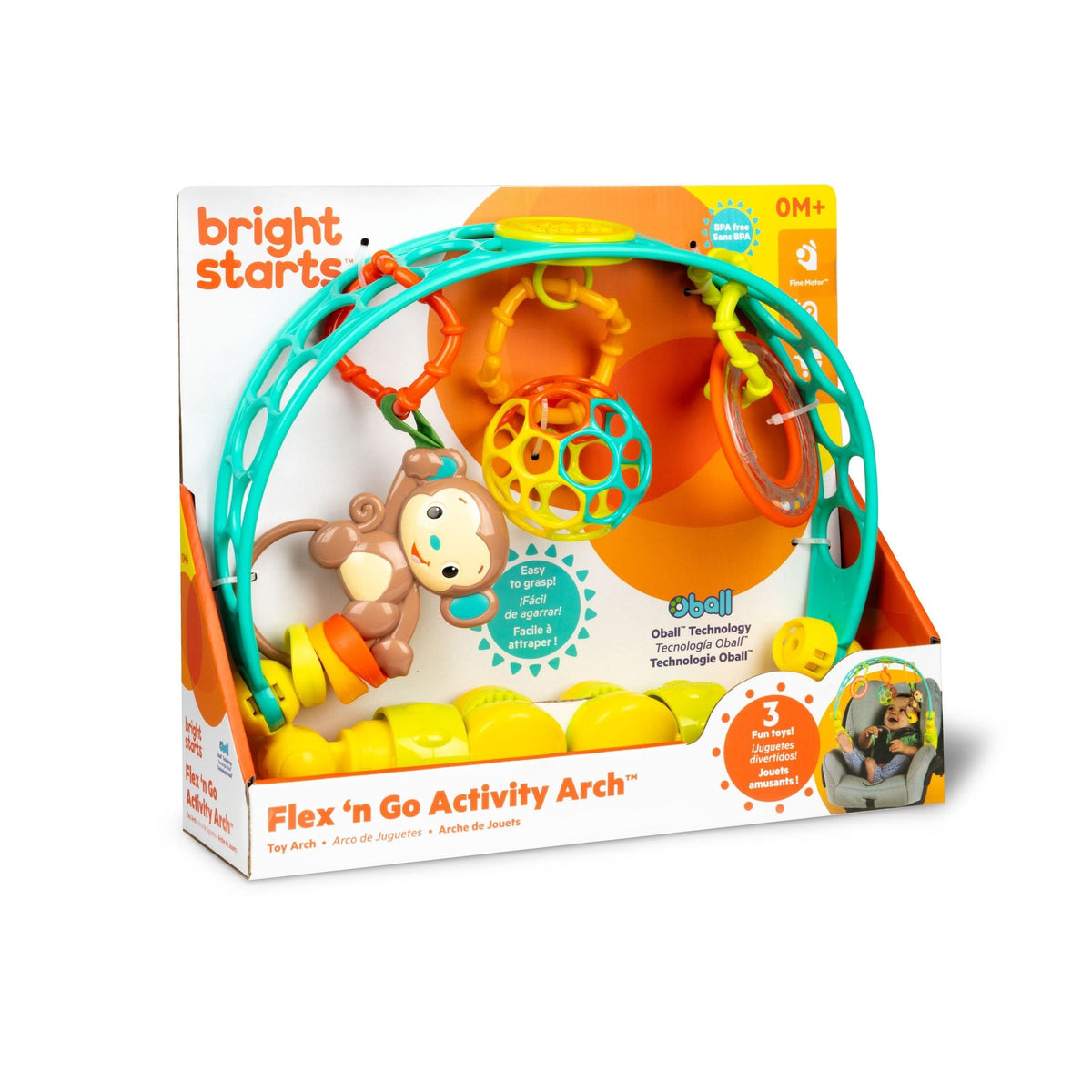 Bright Starts Flex 'n Go Stroller Activity Arch
