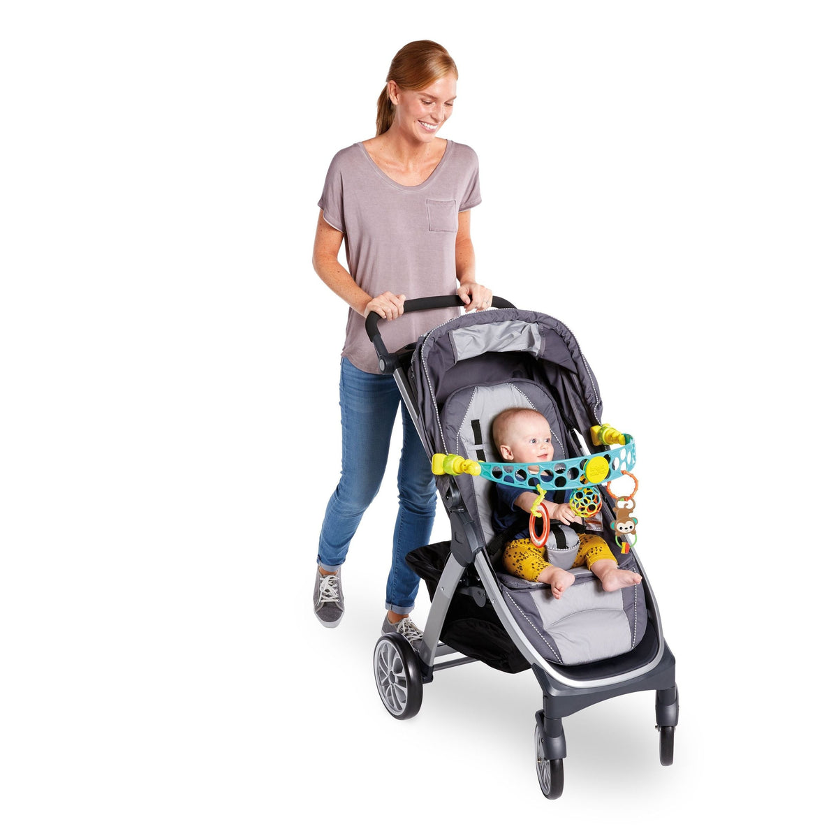 Bright Starts Flex 'n Go Stroller Activity Arch