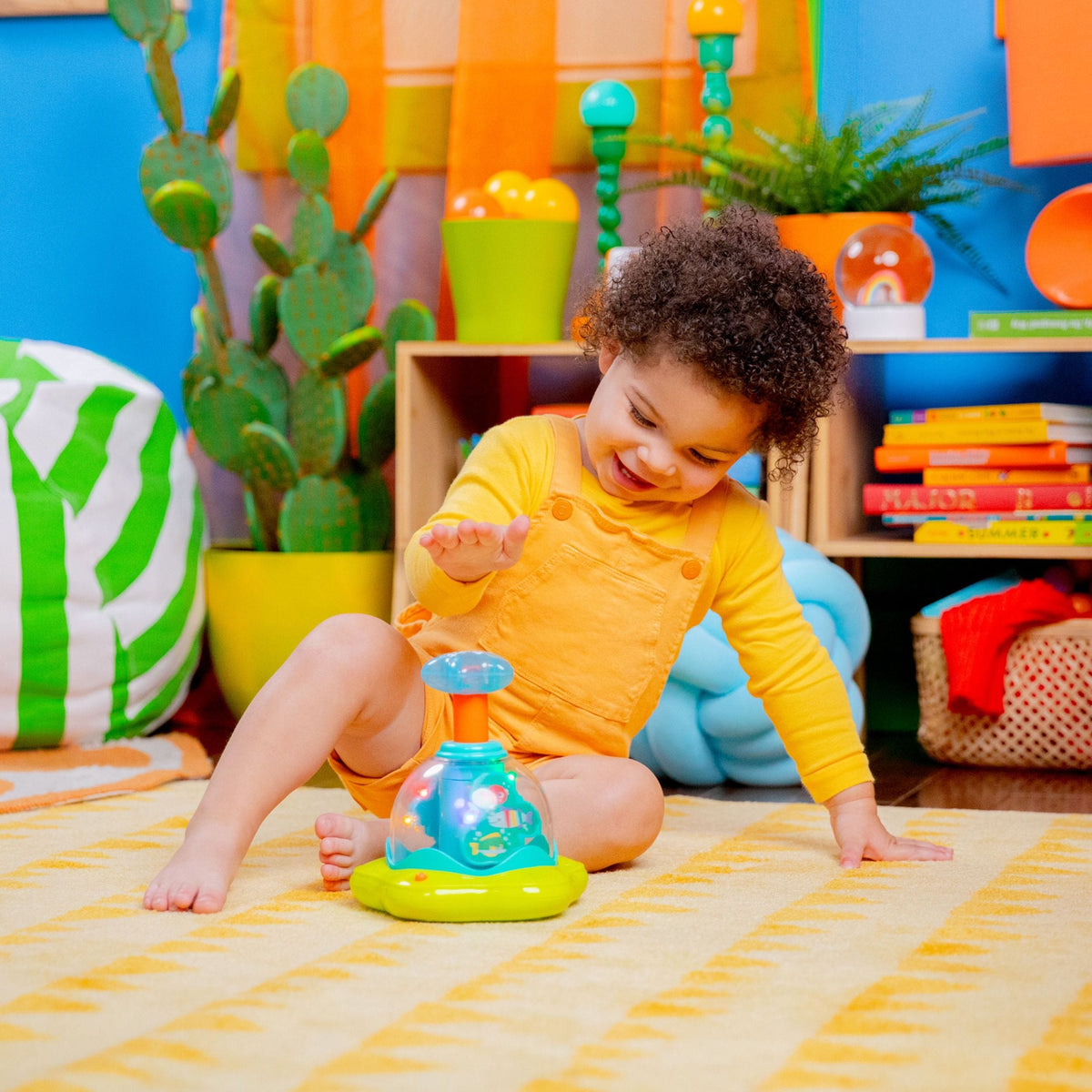 Bright Starts Press and Glow Spinner Toy
