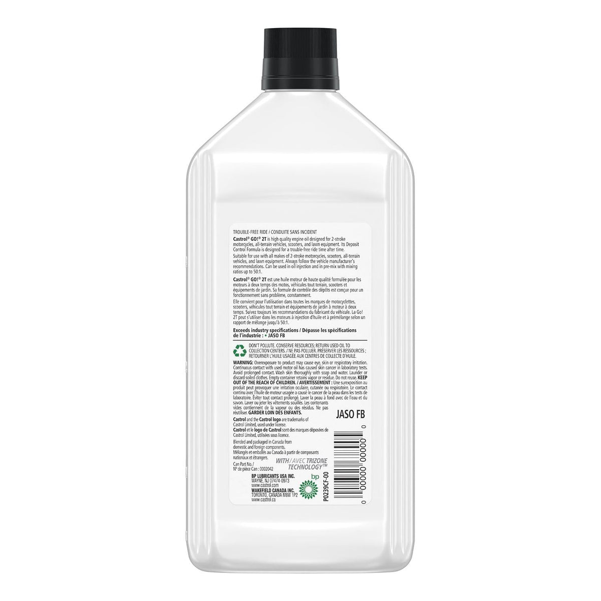 Castrol Go! 2-Stroke 2T Motorcycle Oil, 1-L