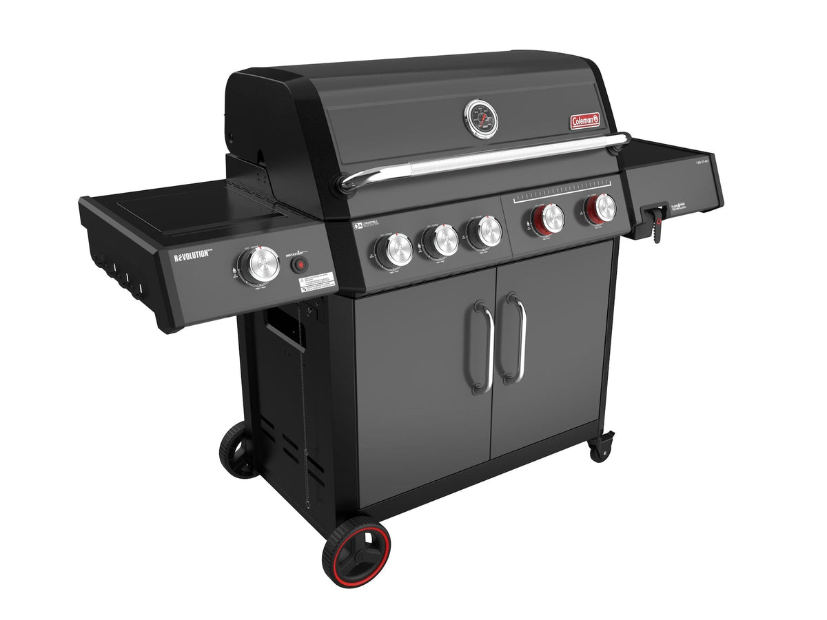 Coleman Revolution II 5-Burner Grill and Griddle Combo LP Gas BBQ