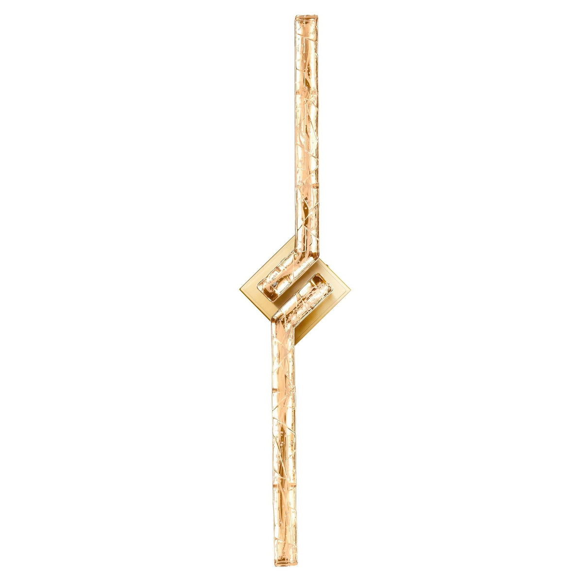 CWI Lighting Contour Integrated LED 33in Brass Vanity Light