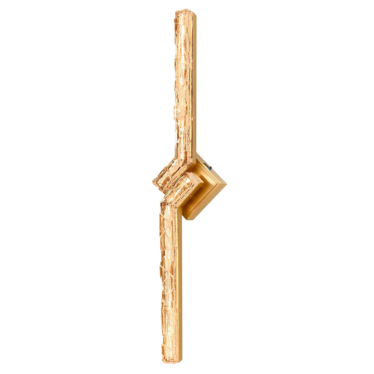 CWI Lighting Contour Integrated LED 33in Brass Vanity Light