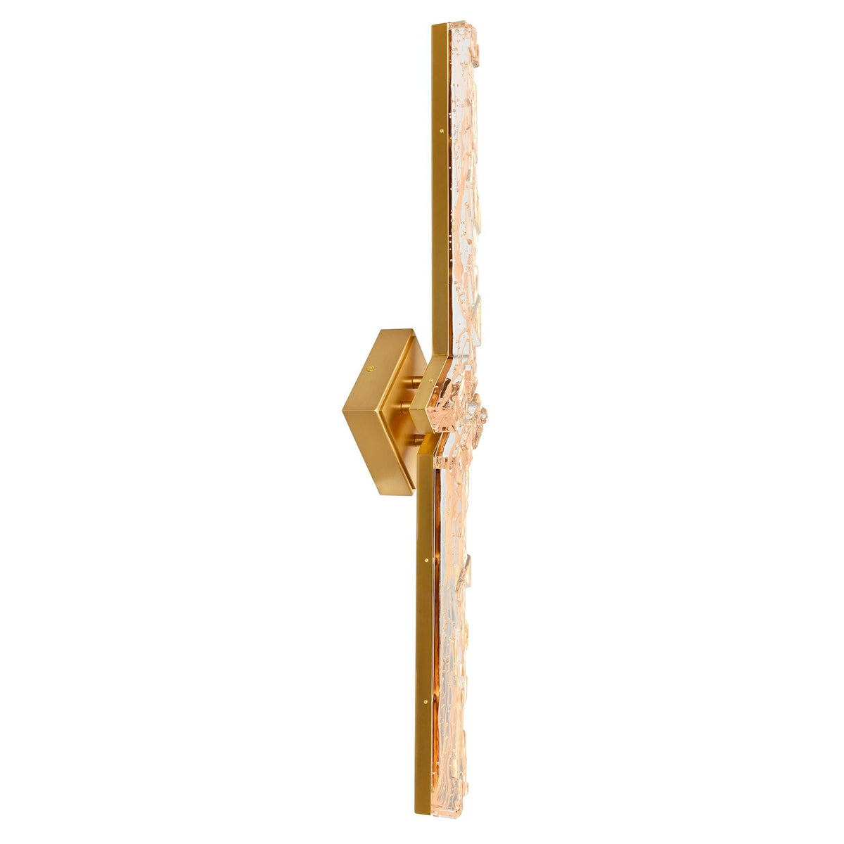 CWI Lighting Contour Integrated LED 33in Brass Vanity Light