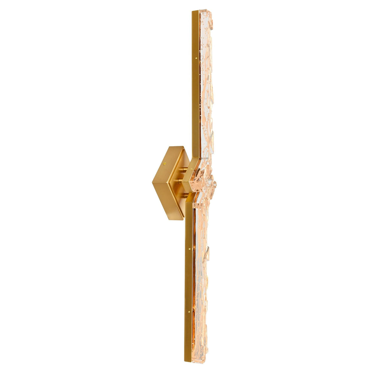 CWI Lighting Contour Integrated LED 33in Brass Vanity Light