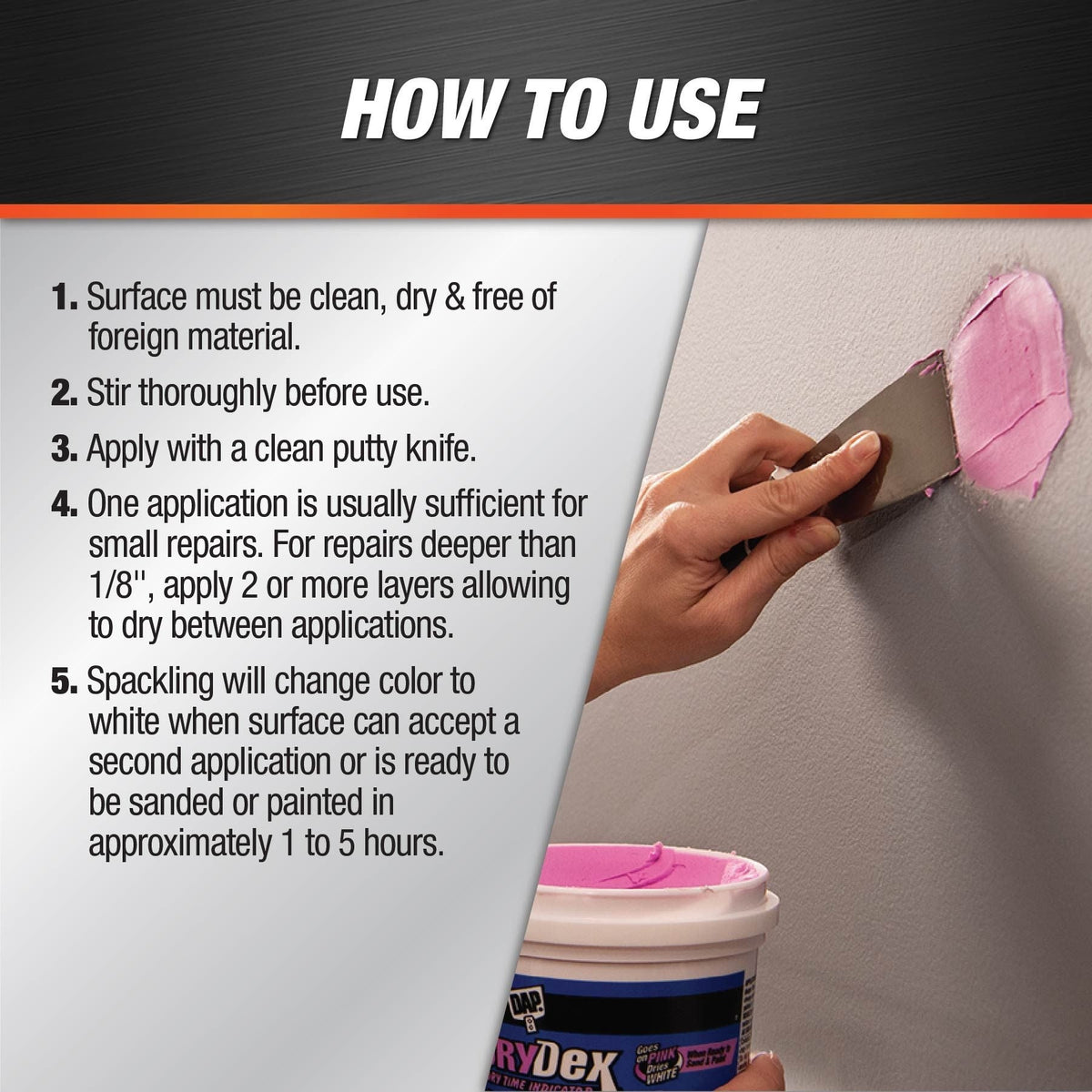 DAP DryDex Dry Time Indicator Spackling, 3.78-L