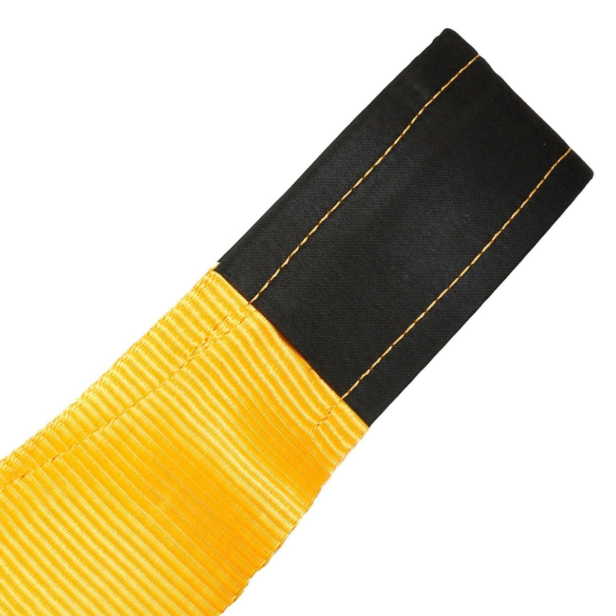 DEWALT Heavy-Duty 75000-lb Break Strength Looped End Recovery Strap, Yellow, 6-in x 30-ft