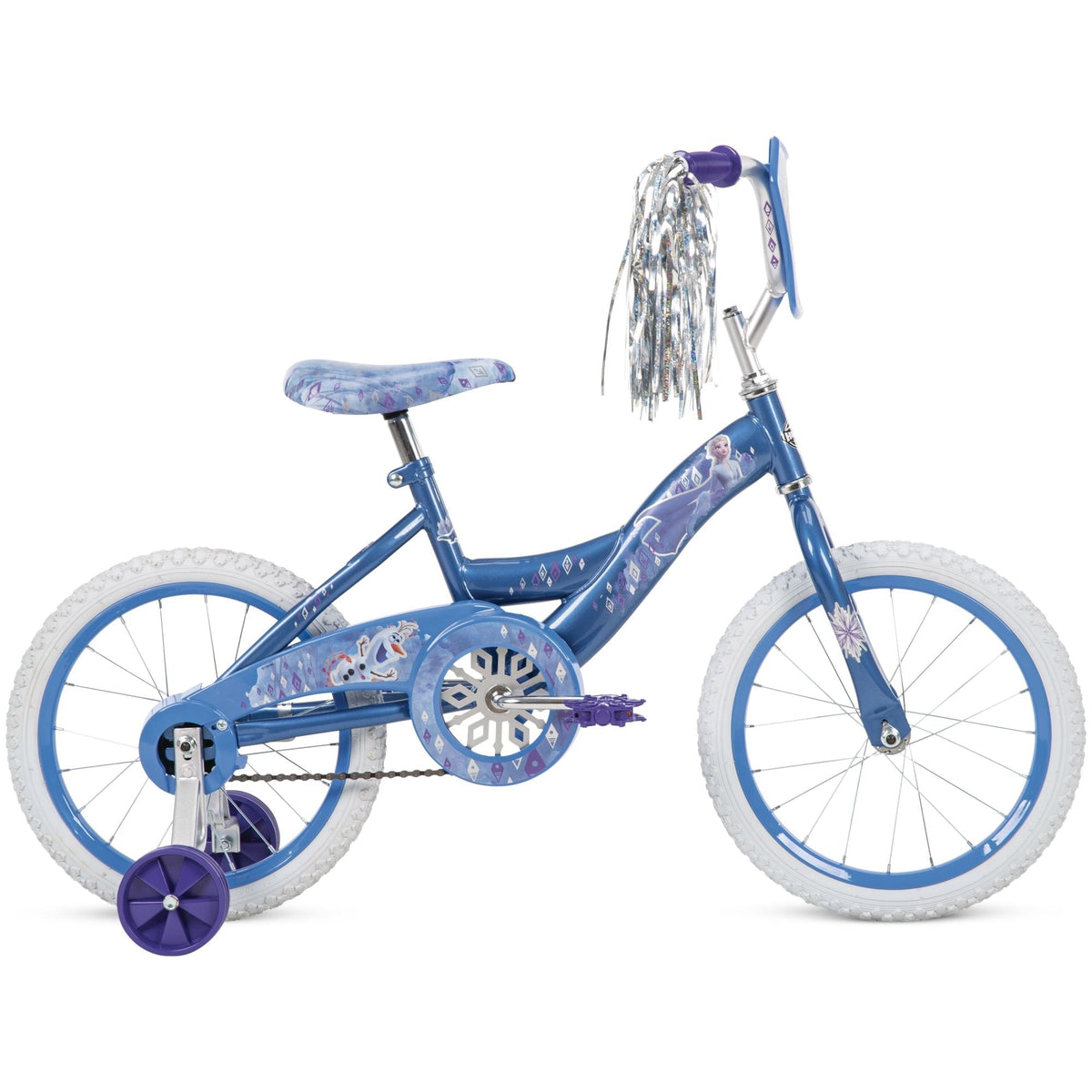 Disney Frozen Kids' Bike, 16-in Wheel, Ice Blue/White