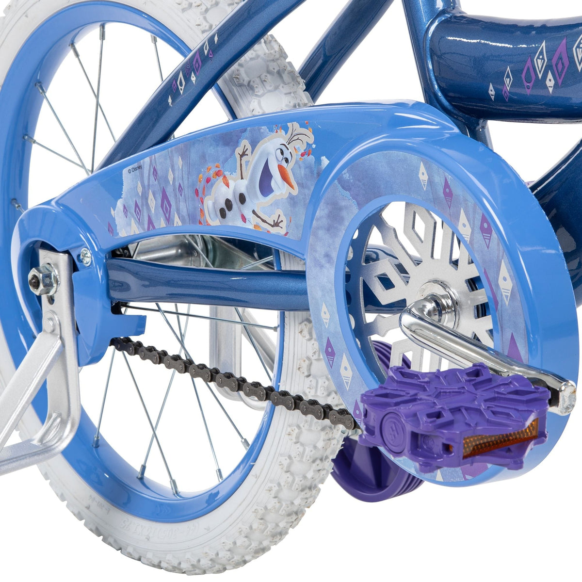 Disney Frozen Kids' Bike, 16-in Wheel, Ice Blue/White