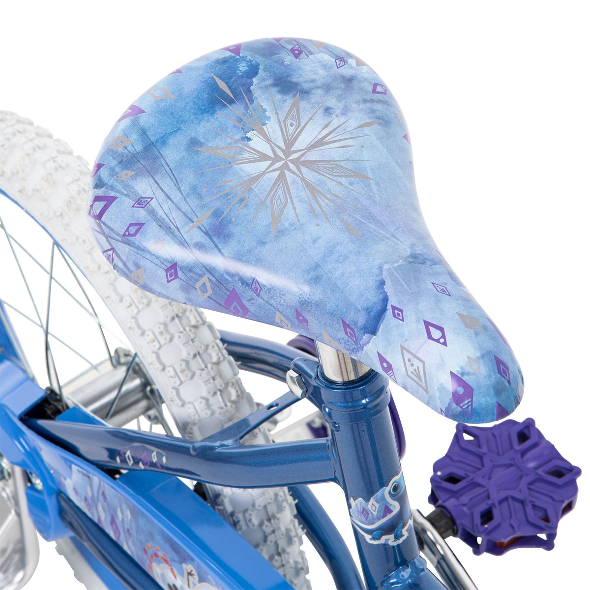 Disney Frozen Kids' Bike, 16-in Wheel, Ice Blue/White