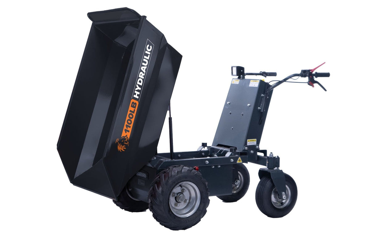 DK2 POWER by Marlon 1100 lb Self-Drive Electric Dump Cart