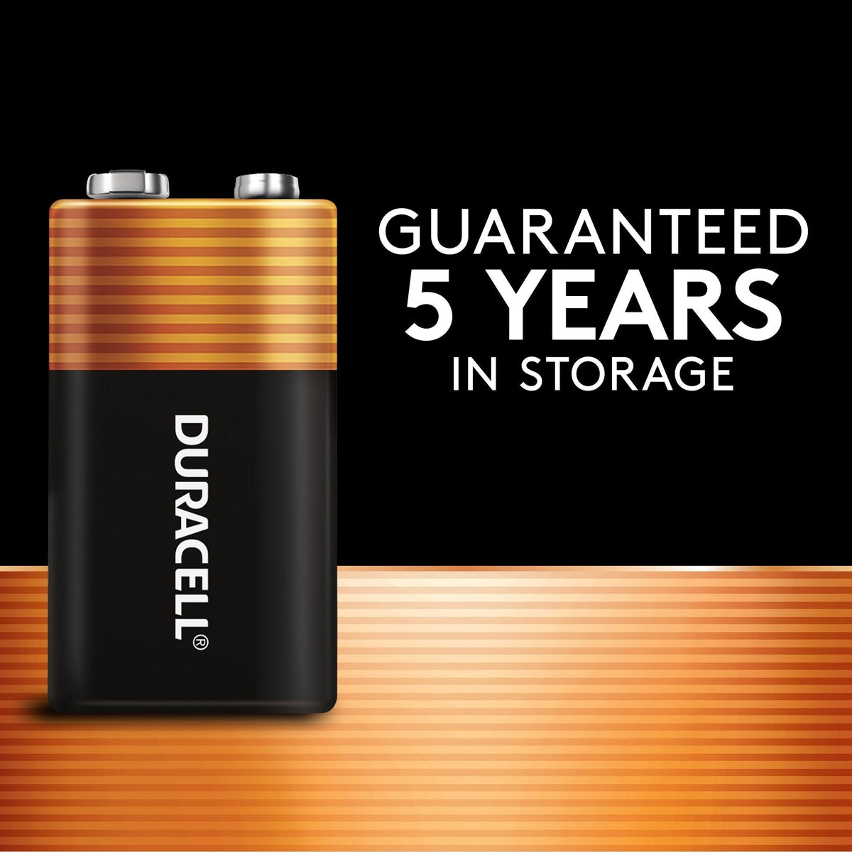 Duracell Coppertop 9V Alkaline Battery, All Purpose, 1-pk