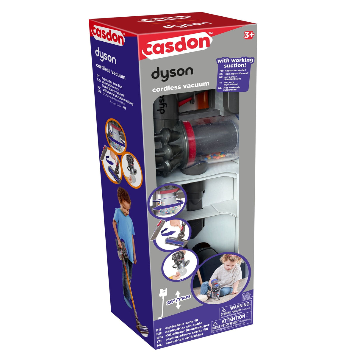 Dyson Stick Vacuum Cleaner Interactive Toy, Battery Operated, Ages 3+