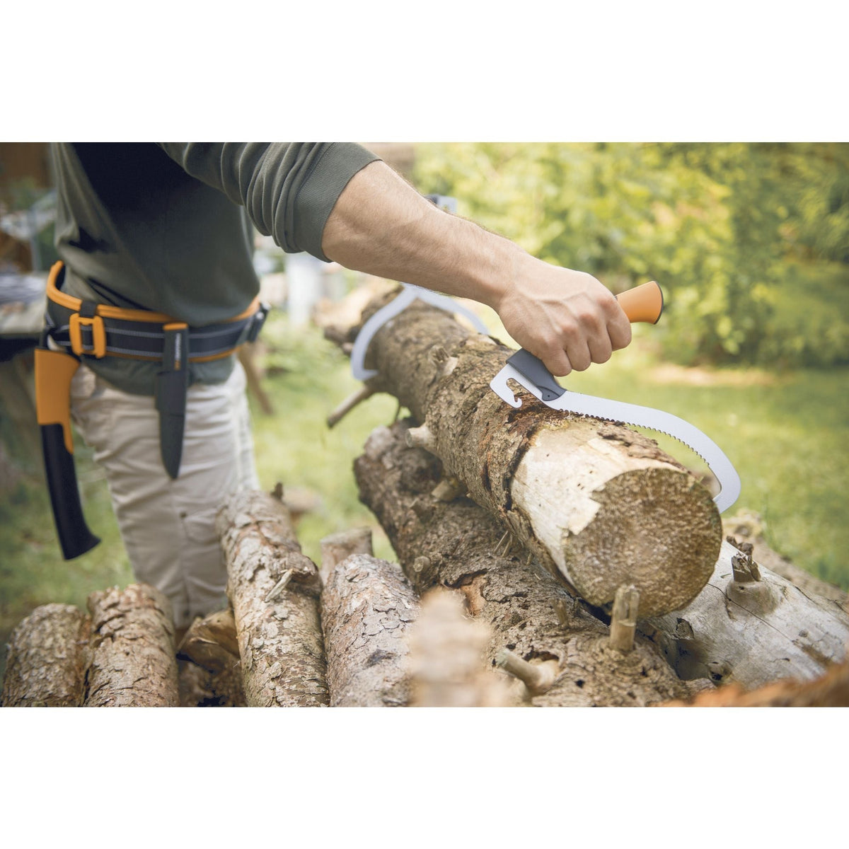 Fiskars Log Hook, Black/Orange