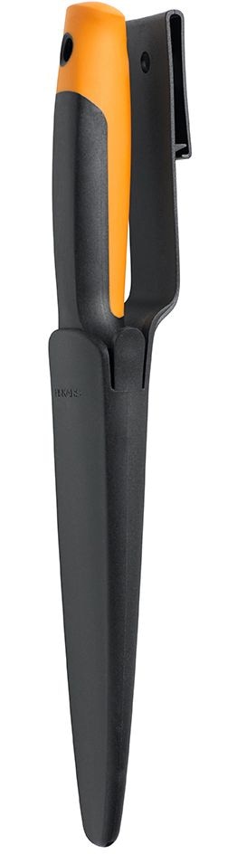 Fiskars Stainless-Steel Dual-Edged Garden Hori Hori Knife with Sheath