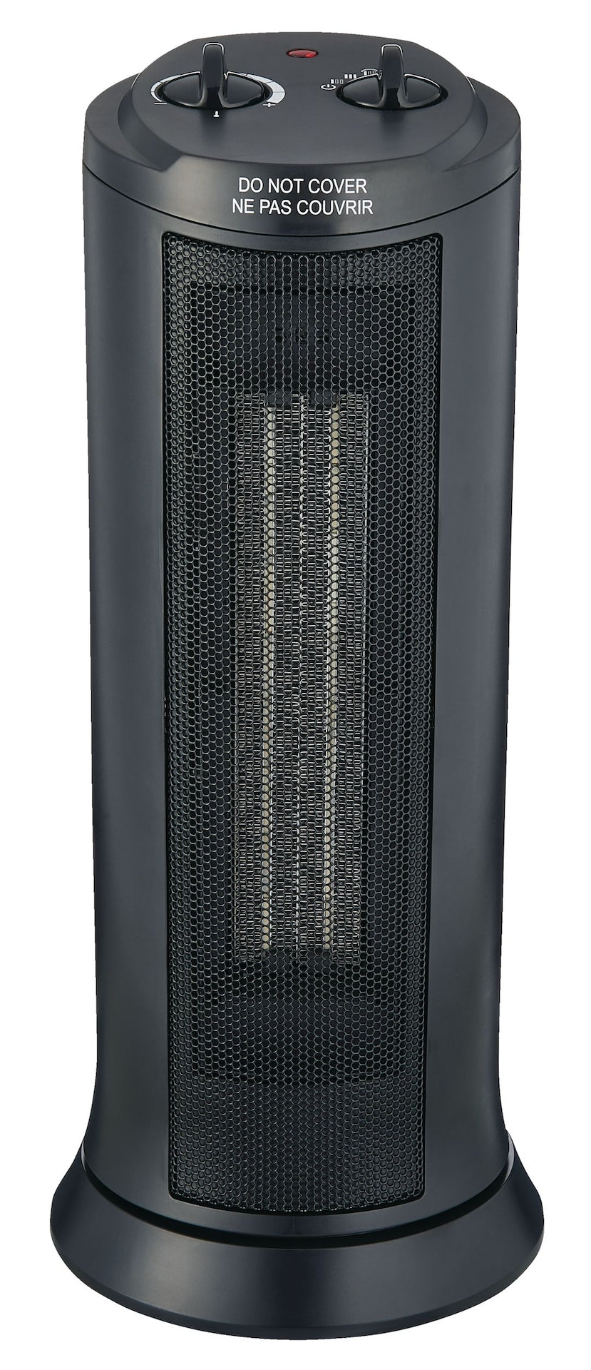 For Living Oscillating Tower Ceramic Space Heater withThermostat, 1500W, Black