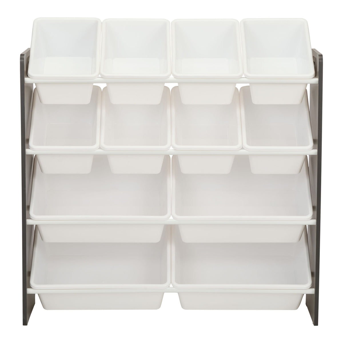 For Living Stain & Rust Resistant Sturdy 12-Bin Organizer, Grey