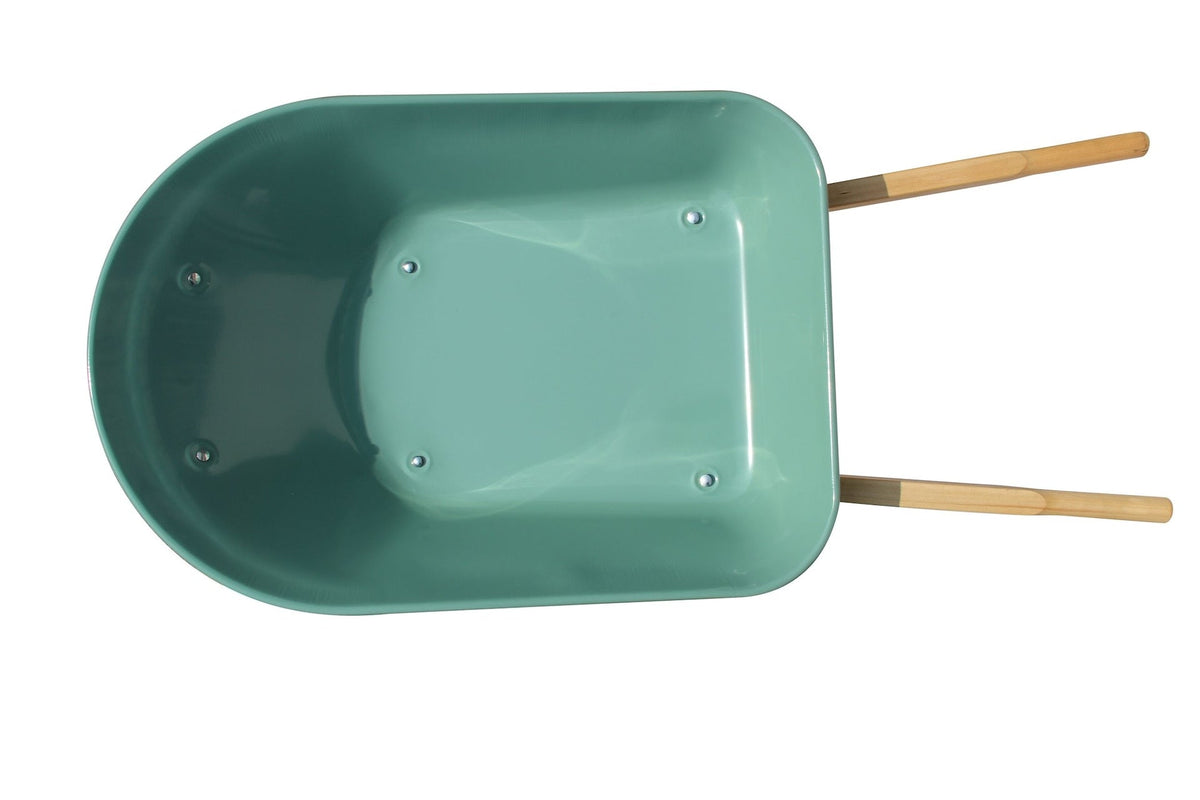 Garden Club 1-Wheel Steel Wheelbarrow for Garden/Yard, Rust-resistant, 5-cu-ft