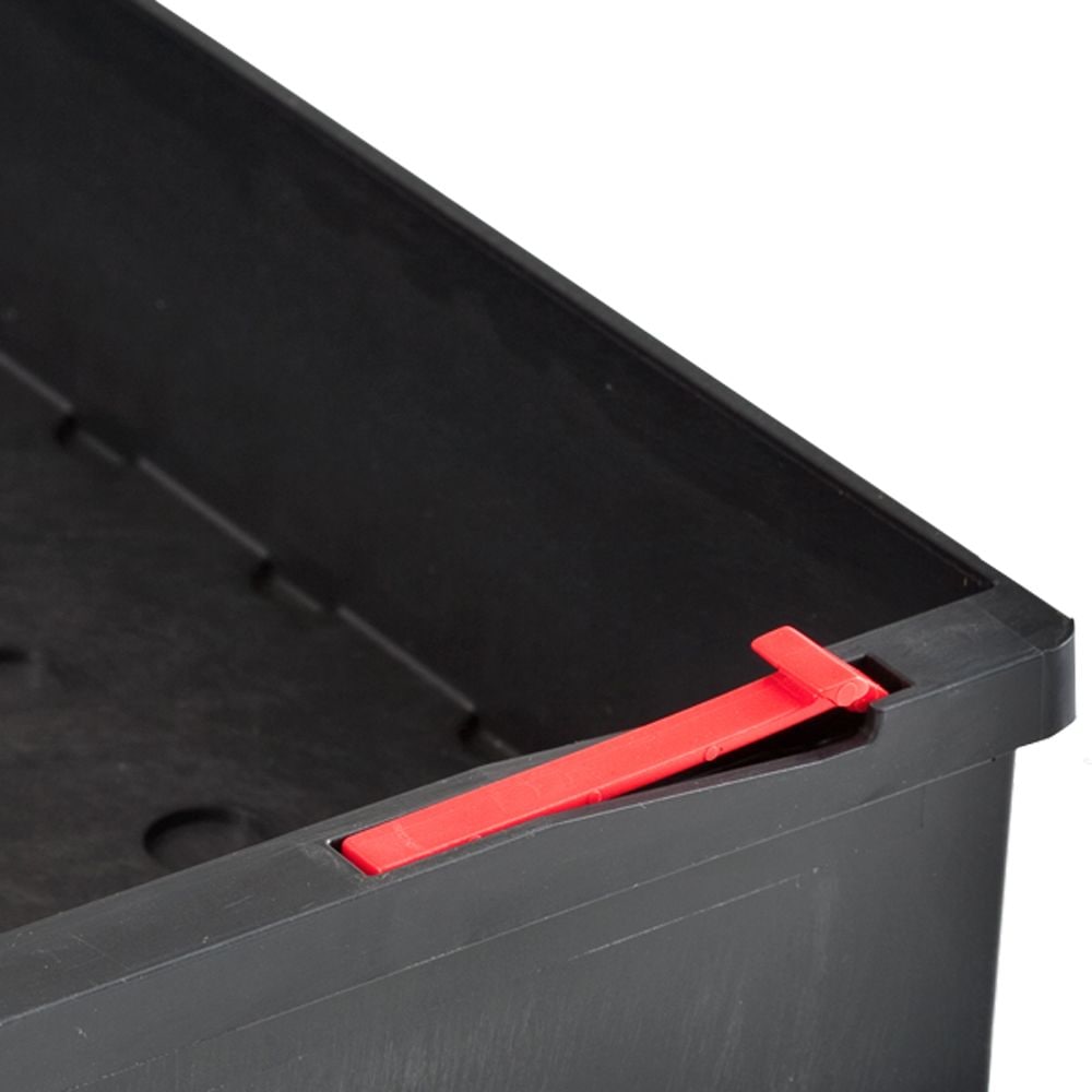 Gray Tools Mobile Tool Chest, 3 Small, 1 Medium & 1 Large Drawer, Black