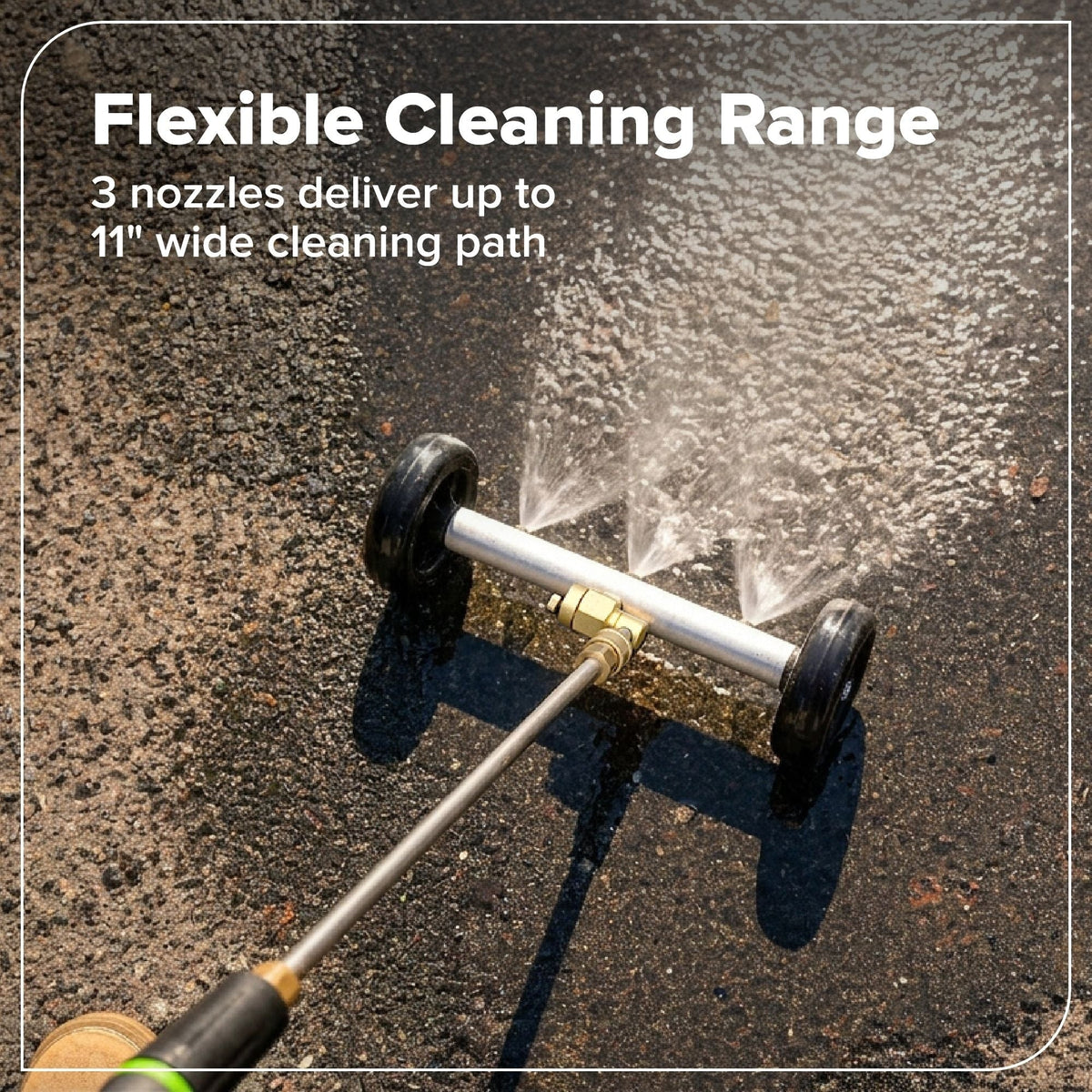 Greenworks 2-in-1 Water Broom & Undercarriage Cleaner, Pressure Washer Attachment