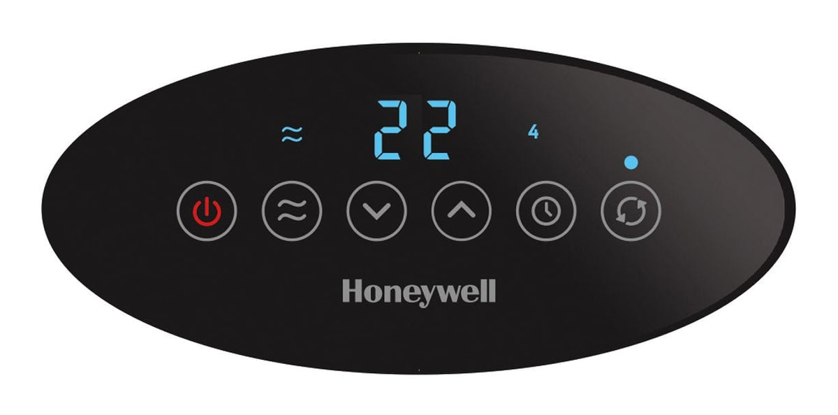 Honeywell HCE351C Digital Mini-Tower Ceramic Space Heater, 1500W, Black