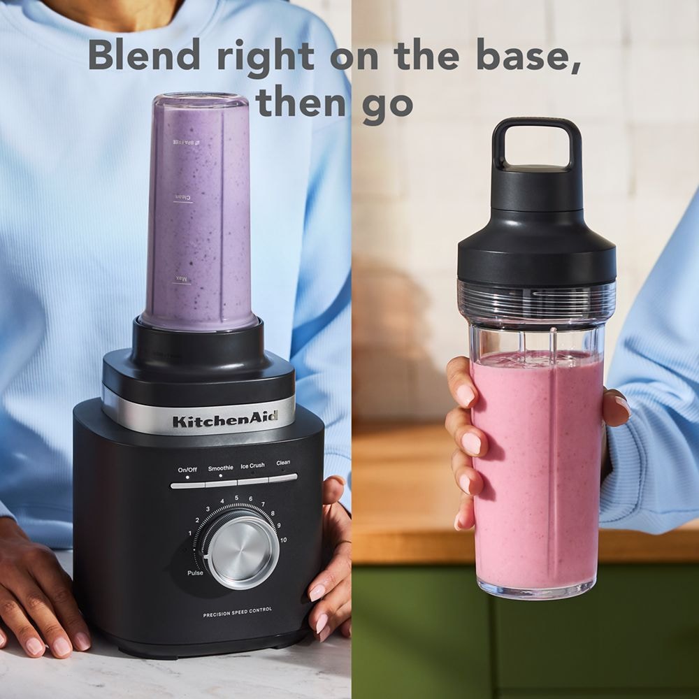 KitchenAid Single Blender with Jar, Precision Control, Black