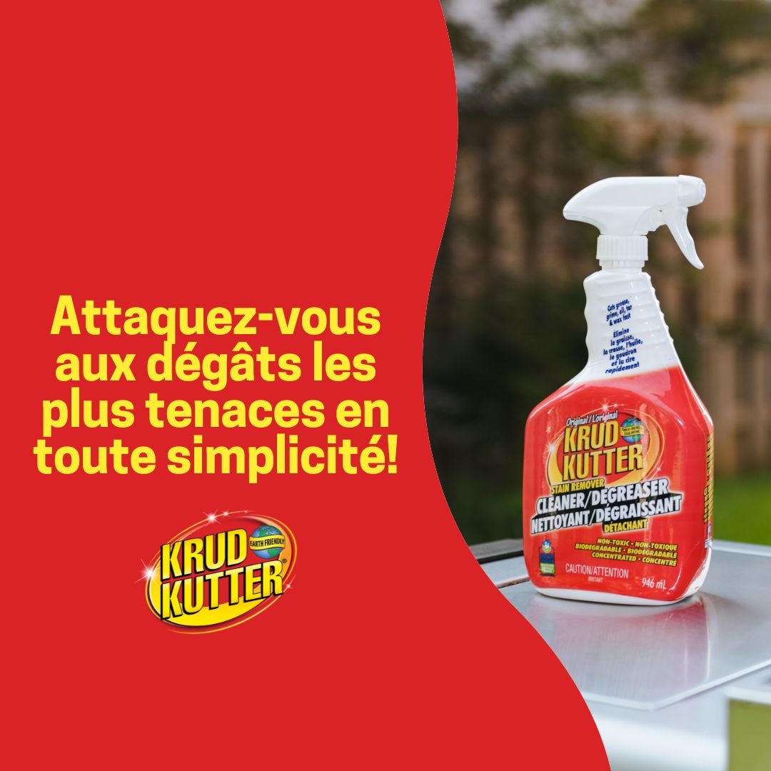 Krud Kutter Multi-Purpose Stain Remover, Cleaner & Degreaser Spray, Non-Toxic, 946-mL