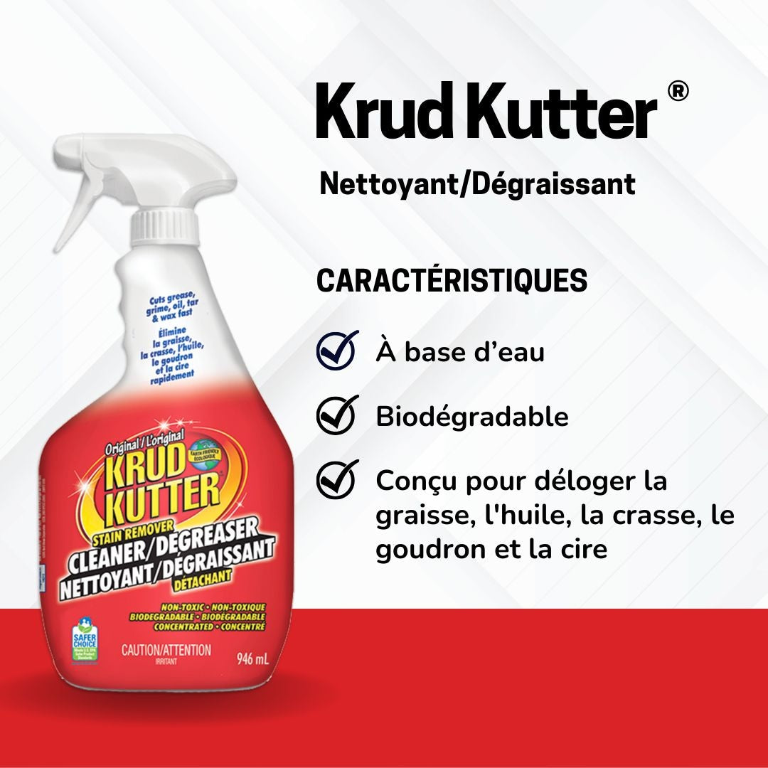 Krud Kutter Multi-Purpose Stain Remover, Cleaner & Degreaser Spray, Non-Toxic, 946-mL