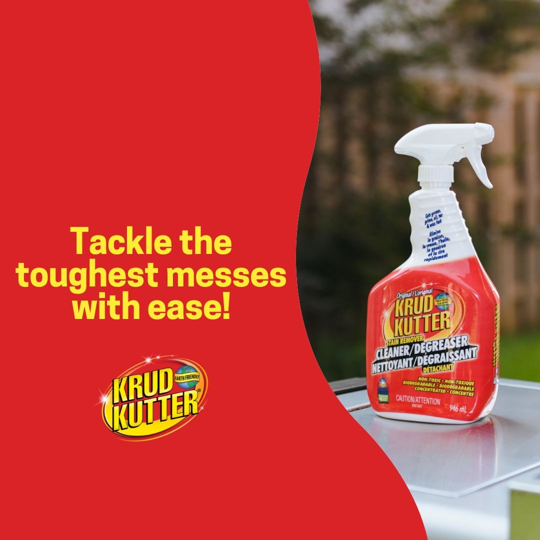 Krud Kutter Multi-Purpose Stain Remover, Cleaner & Degreaser Spray, Non-Toxic, 946-mL