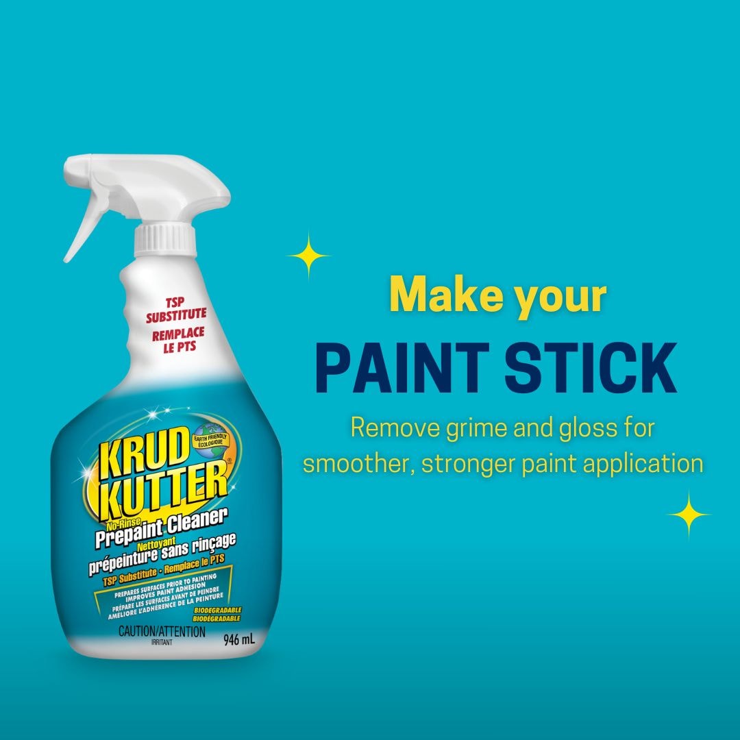 Krud Kutter Prepaint Cleaner, No-Rinse TSP Substitute, Cleans & Deglosses Surfaces 946-mL