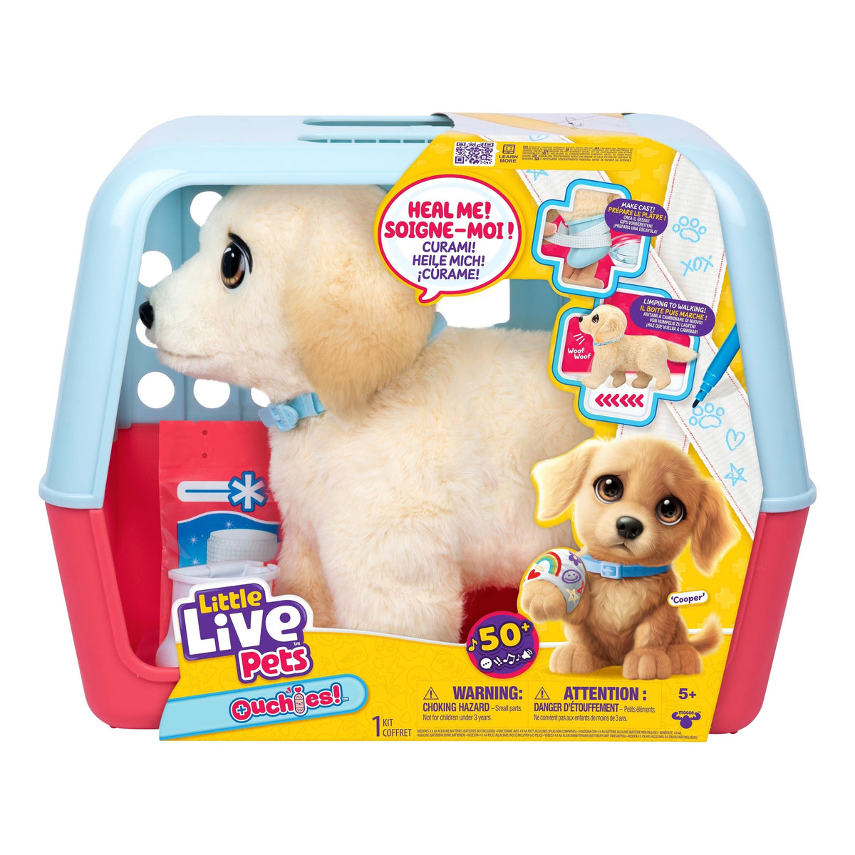 Little Live Pets Ouchies Retriever Deluxe with Healing Action