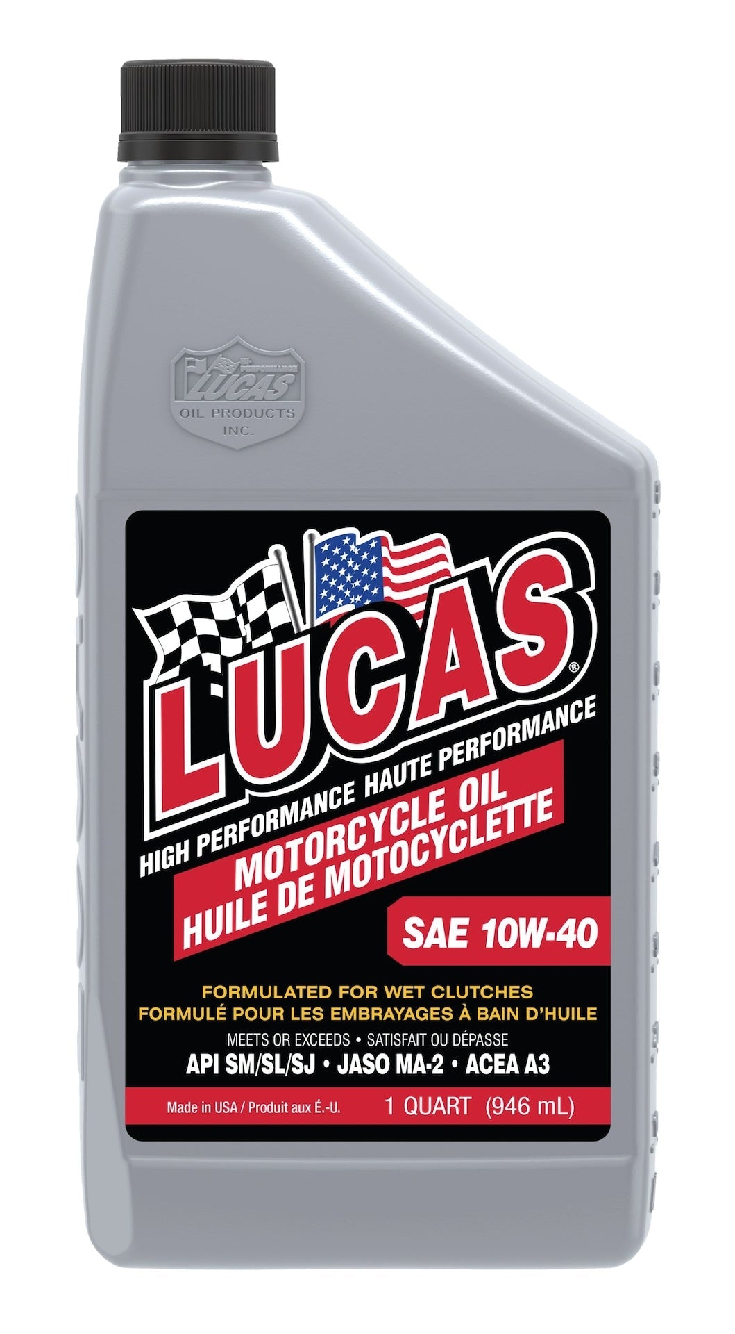 Lucas Oil High Performance Motorcycle Oil SAE, 946-mL