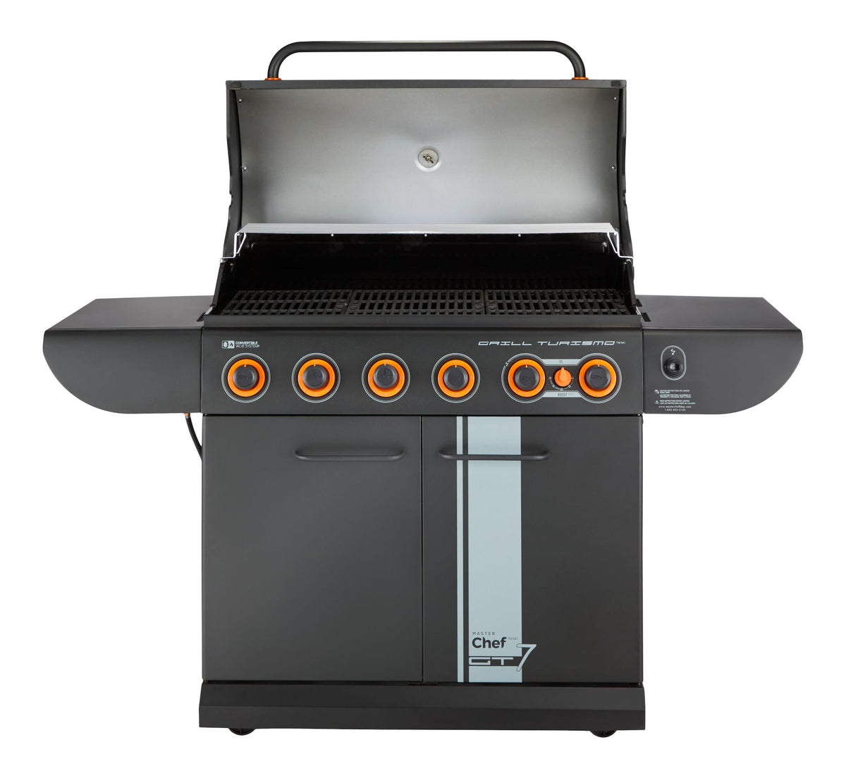 MASTER Chef Grill Turismo 680 7-Burner Convertible LP Gas BBQ