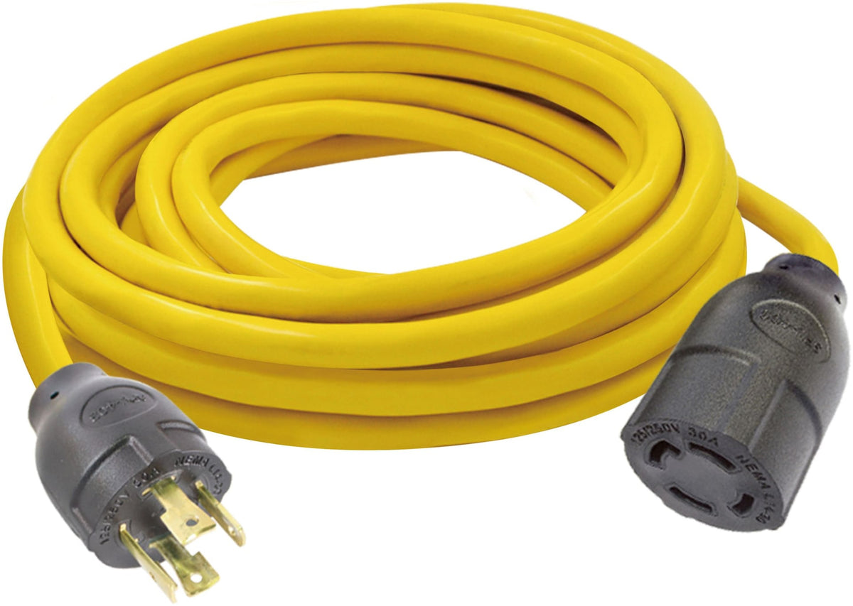 Mastercraft 10AWG, 30A L14-30 Twist Lock Generator Extension Cord, 25-ft