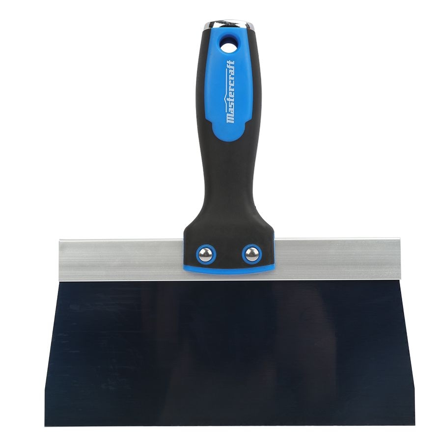 Mastercraft Drywall Patching & Taping Knife with Solvent-Resistant Blue Steel Blade, 8-in