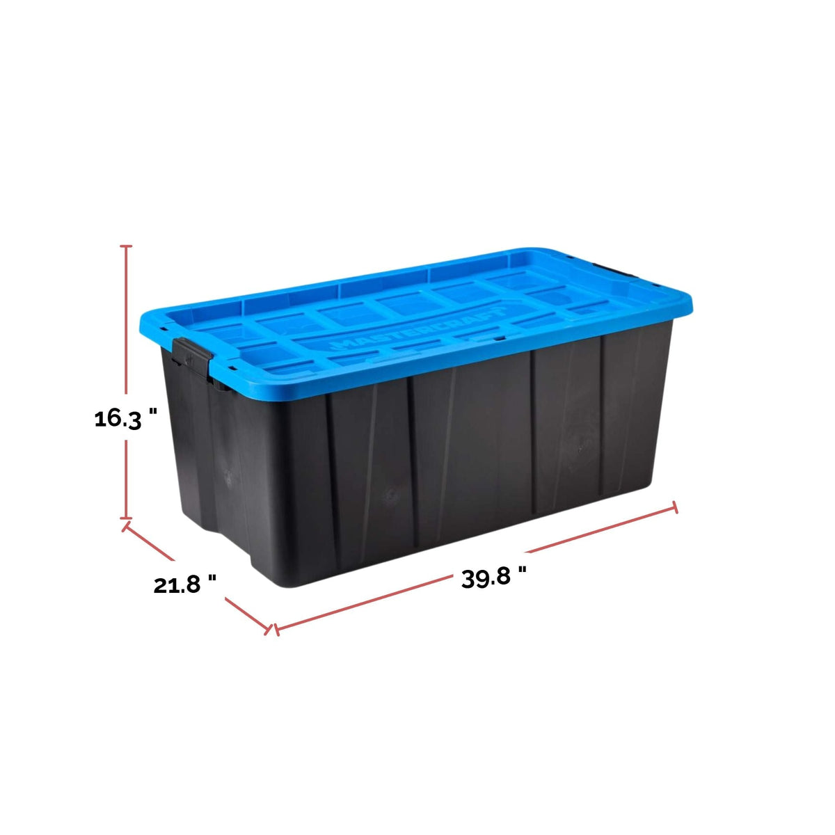 Mastercraft Heavy-Duty Easy Grip Latching Tote, 151.6-L