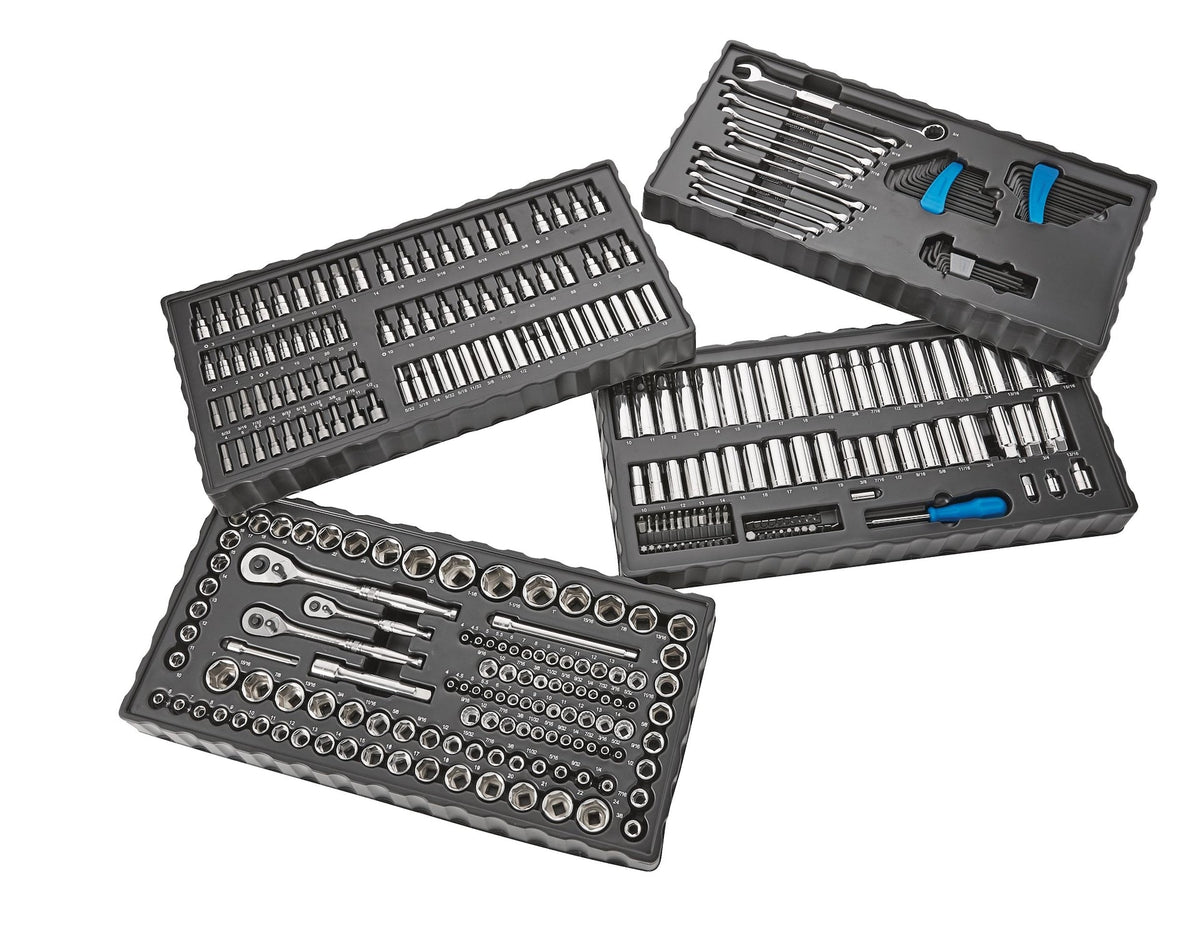 Mastercraft Socket Set, 350-pc, SAE / Metric, CRV, Nickel-Chrome Plating