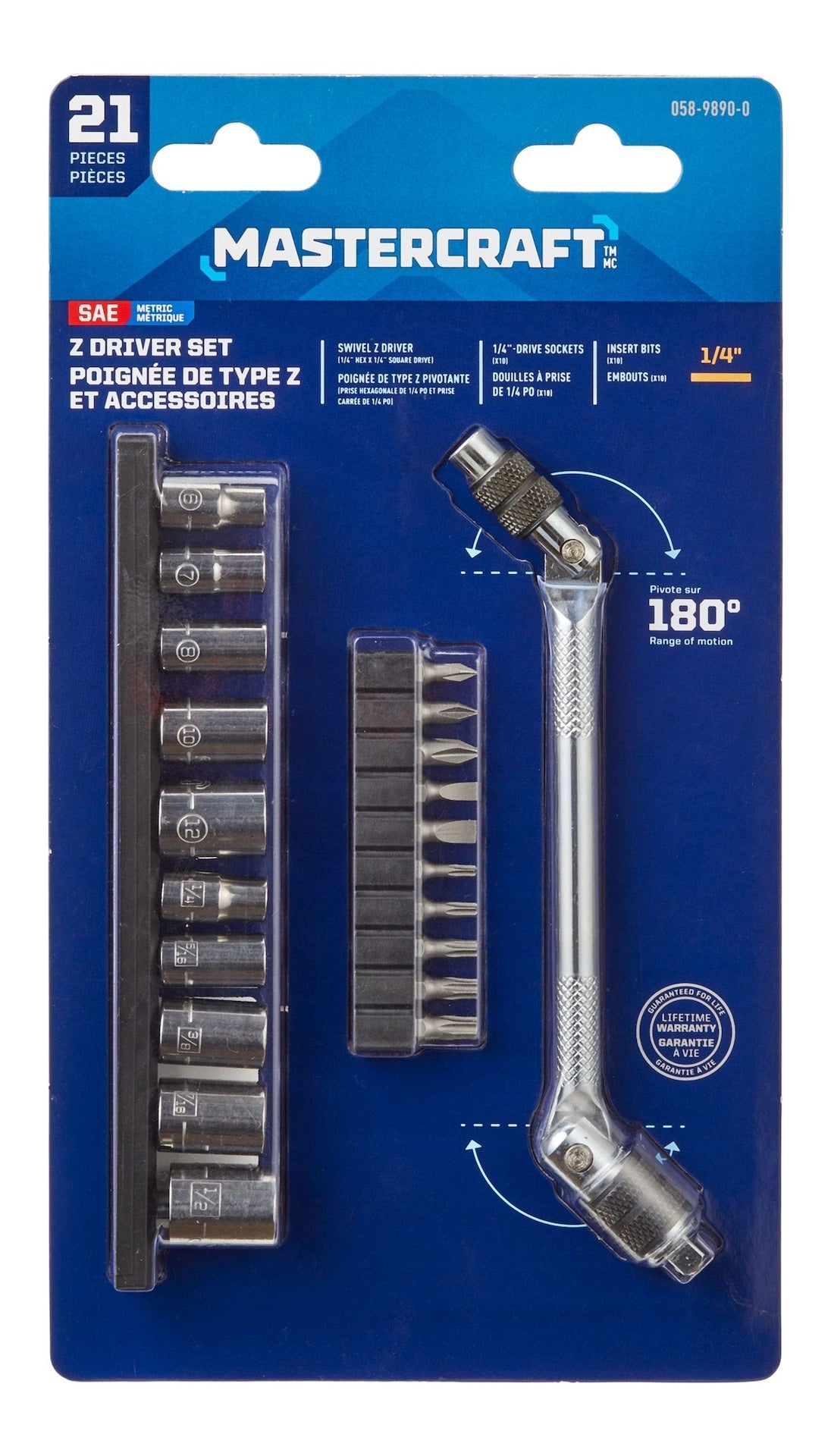 Mastercraft Swivel Z Driver Set, 21-pc