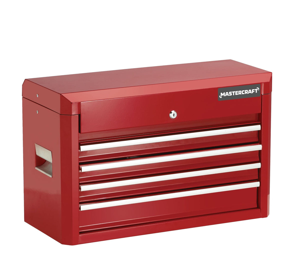 Mastercraft Tool Chest with 4 Drawers, Deep Red, 24-in