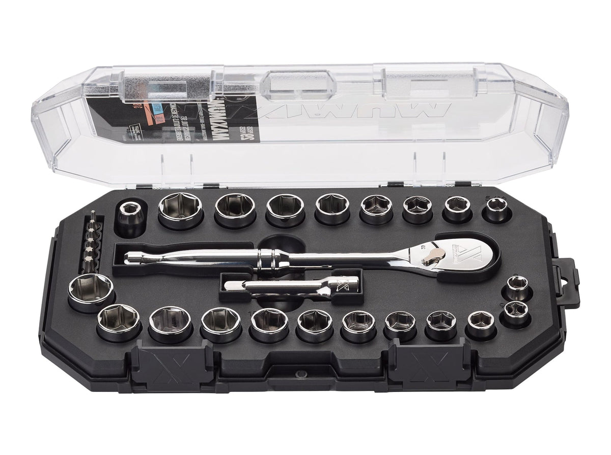 MAXIMUM 29 Piece 3/8" Drive Metric Socket Set