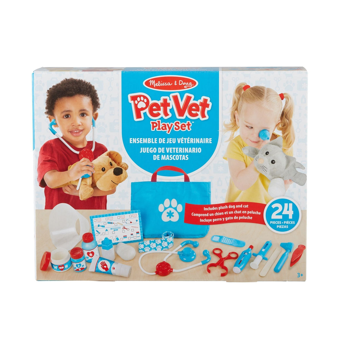 Melissa & Doug Veterinarian Playset for Ages 3+, 24-pc