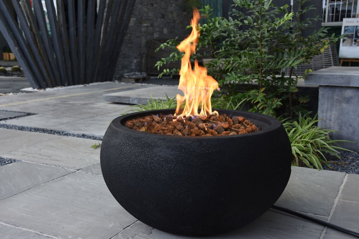 Modeno York Round Fire Bowl, Liquid Propane, 40,000 BTU